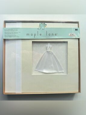 Maple Lane EK Success I Do 12x12 Dressed In White Wedding Dress SCRAPBOOK Album